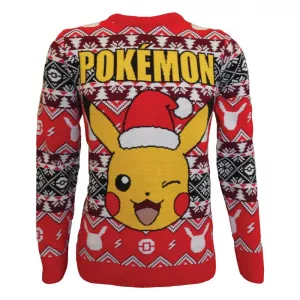 Pokémon Mikina Christmas Jumper Pikachu Velikost M