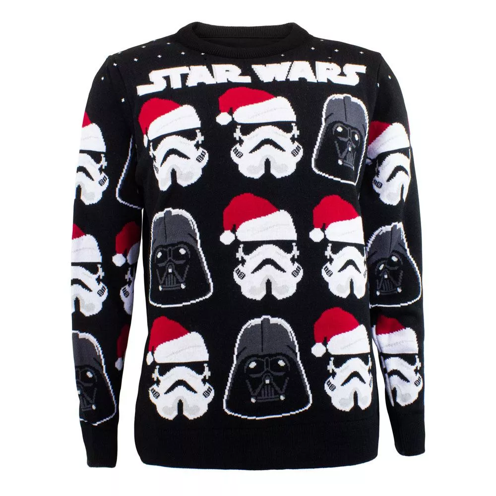 Star Wars Mikina Christmas Jumper Darth Vader / Stormtrooper Velikost S Heroes Inc