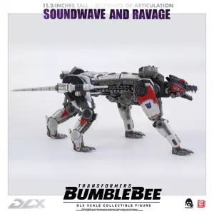 Transformers Bumblebee DLX Akční Figurka 2-Pack 1/6 Soundwave & Ravage 28 cm ThreeZero