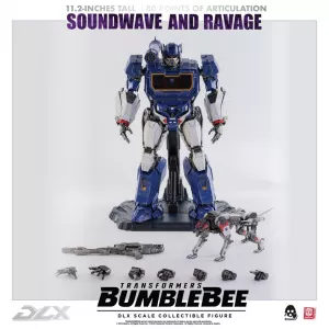 Transformers Bumblebee DLX Akční Figurka 2-Pack 1/6 Soundwave & Ravage 28 cm ThreeZero