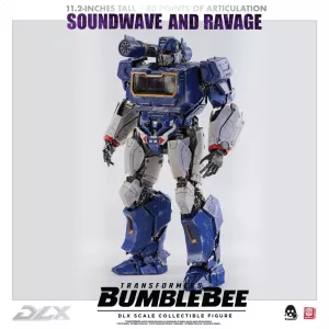 Transformers Bumblebee DLX Akční Figurka 2-Pack 1/6 Soundwave & Ravage 28 cm ThreeZero