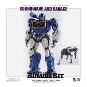 Transformers Bumblebee DLX Akční Figurka 2-Pack 1/6 Soundwave & Ravage 28 cm ThreeZero