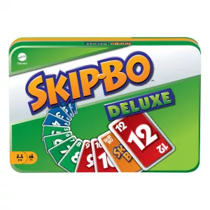 Skip-Bo Deluxe Card Game in Storage Tin Mattel