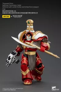 Warhammer The Horus Heresy Akční Figurka 1/18 Thousand Sons Sekhmet Terminator Cabal Sekhmet a Combi-Bolter and Achea Force Weapon 14 cm Joy Toy (CN)