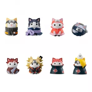 Naruto Shippuden Mega Cat Project Trading Figurka 3 cm Nyaruto! Ver. Battle a Akatsuki Sada (8)