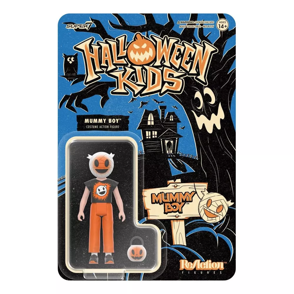 Halloween Kids ReAction Akční Figurka Mummy Boy Graphic Tee 10 cm Super7