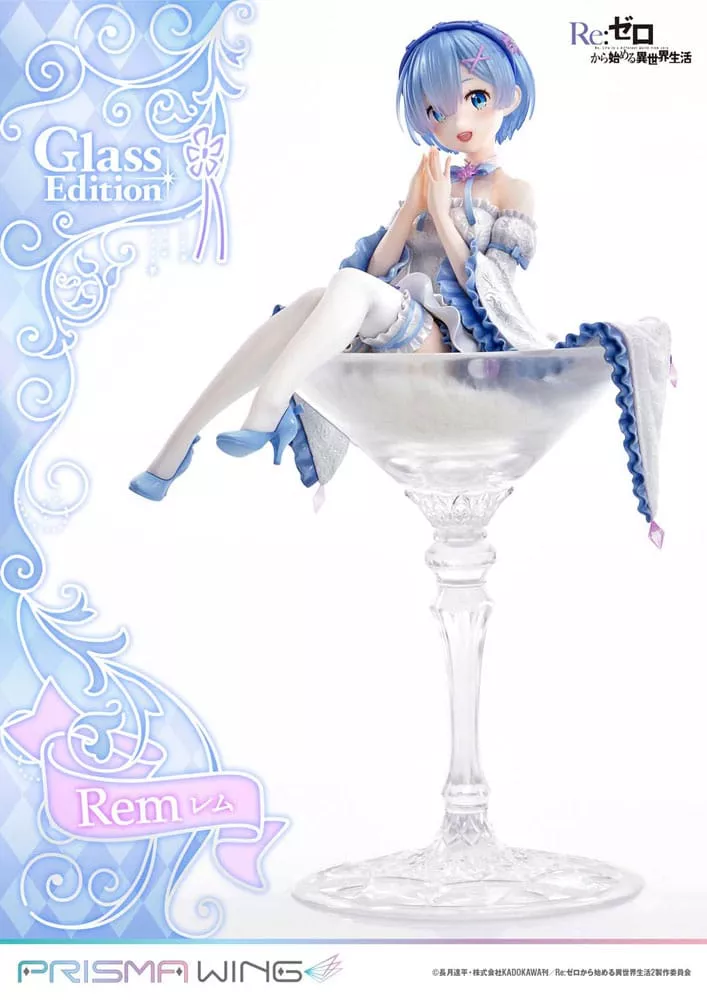 Re:Zero - Starting Life in Another World Prisma Wing PVC Soška 1/7 Rem Glass Edition 23 cm Prime 1 Studio