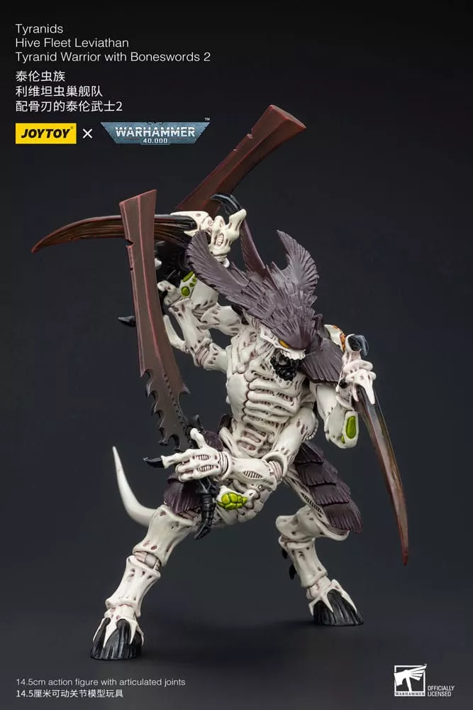 Warhammer 40k Akční Figurka 1/18 Tyranids Hive Fleet Leviathan Tyranid Warrior a Boneswords 2 15 cm Joy Toy (CN)