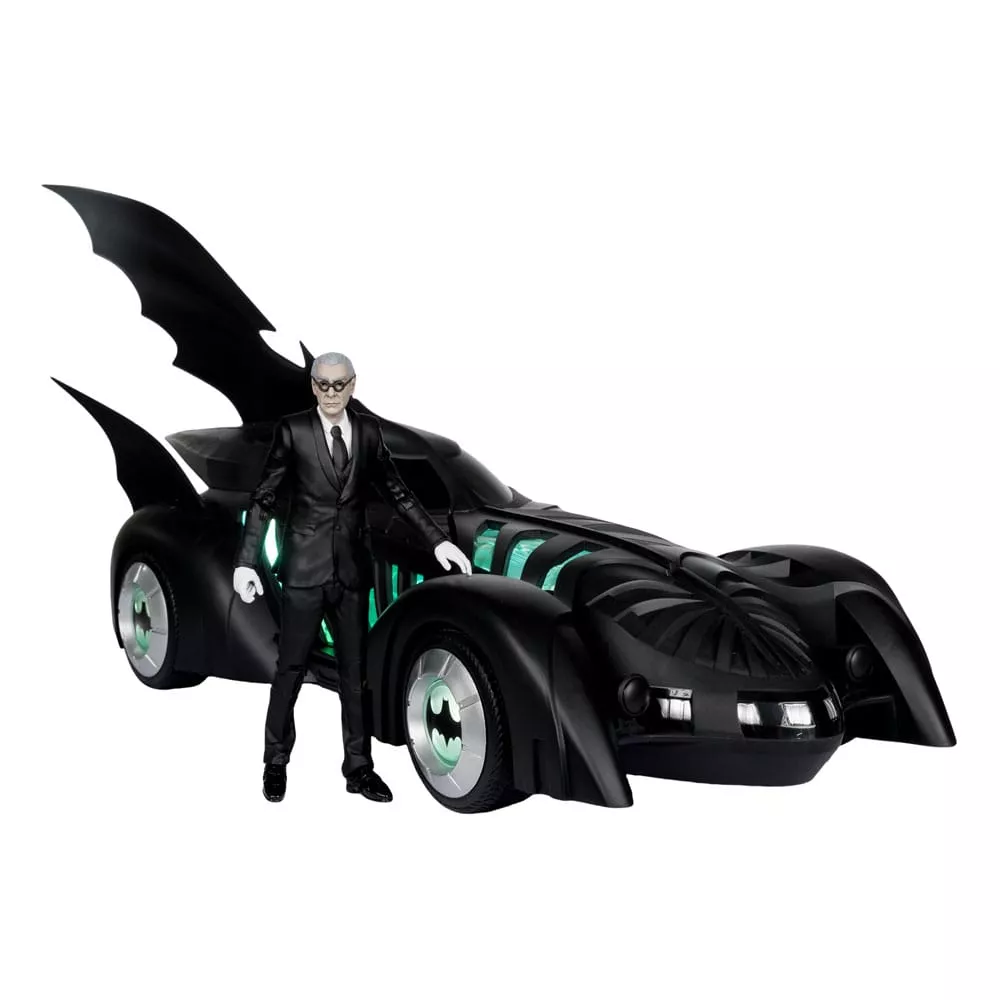 Batman Forever DC Multiverse Akční Figurka a Vehicle Alfred Pennyworth & Batmobile (Gold Label) 79 cm McFarlane Toys