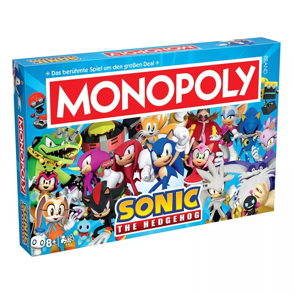 Monopoly Board Game Sonic The Hedgehog Německá Verze Winning Moves