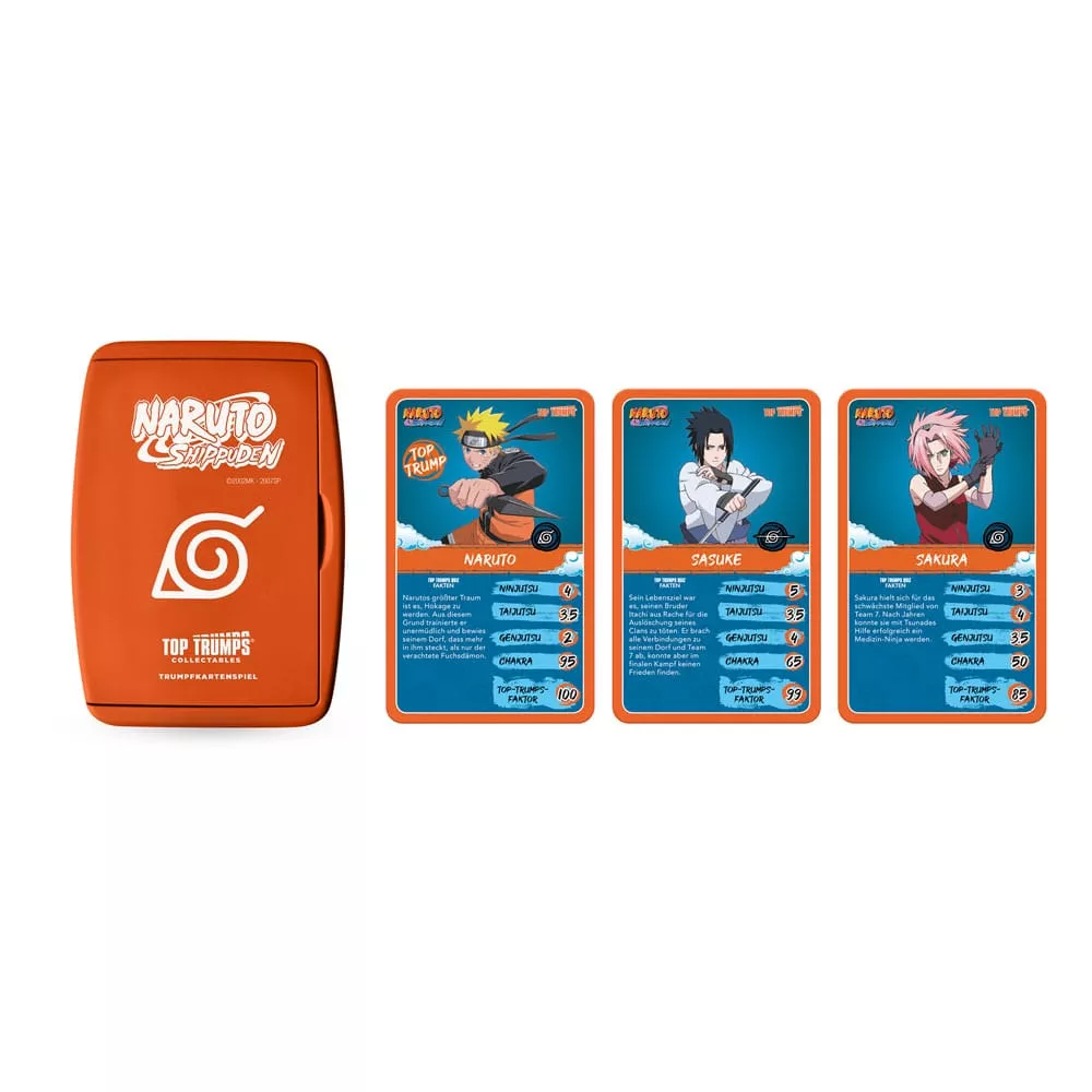 Naruto Shippuden Collectible Card Game Top Trumps Quiz Anime Collectible Německá Verze Winning Moves