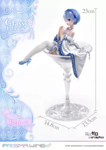 Re:Zero - Starting Life in Another World Prisma Wing PVC Soška 1/7 Rem Glass Edition 23 cm Prime 1 Studio