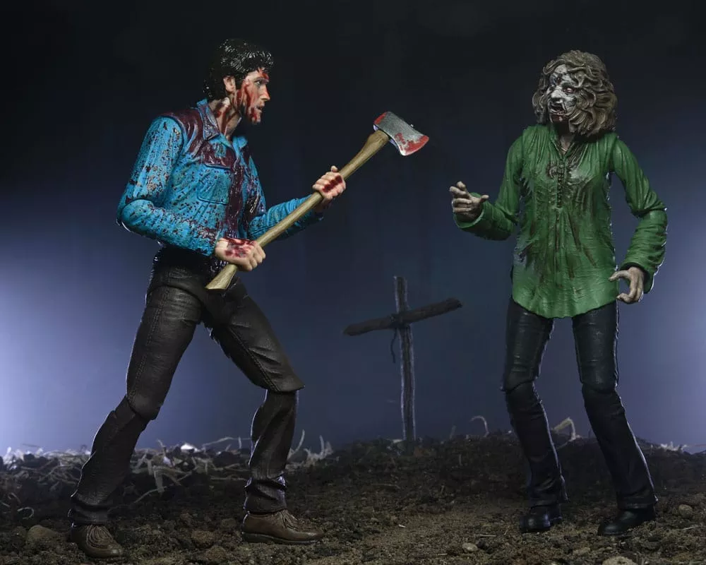 Evil Dead Ultimate Akční Figurka 2-Pack Bloody Ash & Cheryl Williams 18 cm NECA