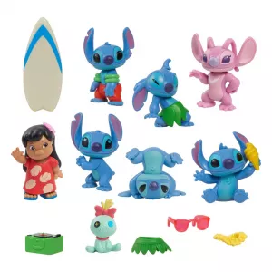 Lilo & Stitch Mini Figurka 8-Pack Stitch Deluxe Figurka Set 7 cm