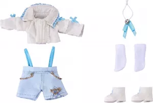 Nendoroid Accessories for Nendoroid Doll Figurky Outfit Set: Suspender Shorts Set (White & Blue)