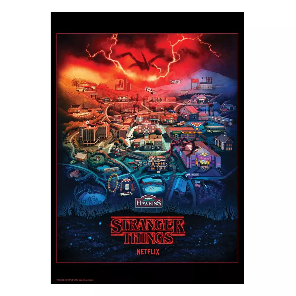 Stranger Things Art Print Limited Edition 42 x 30 cm FaNaTtik