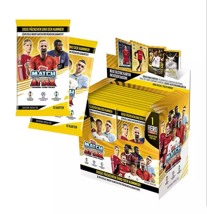 UEFA Club Competitions Match Attax TCG 2024 Booster Display (36) Německá Verze Topps/Merlin