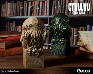 H.P. Lovecraft Cthulhu Mythos Coin Pokladnička Soška Cthulhu (Original Color) 24 cm Gecco