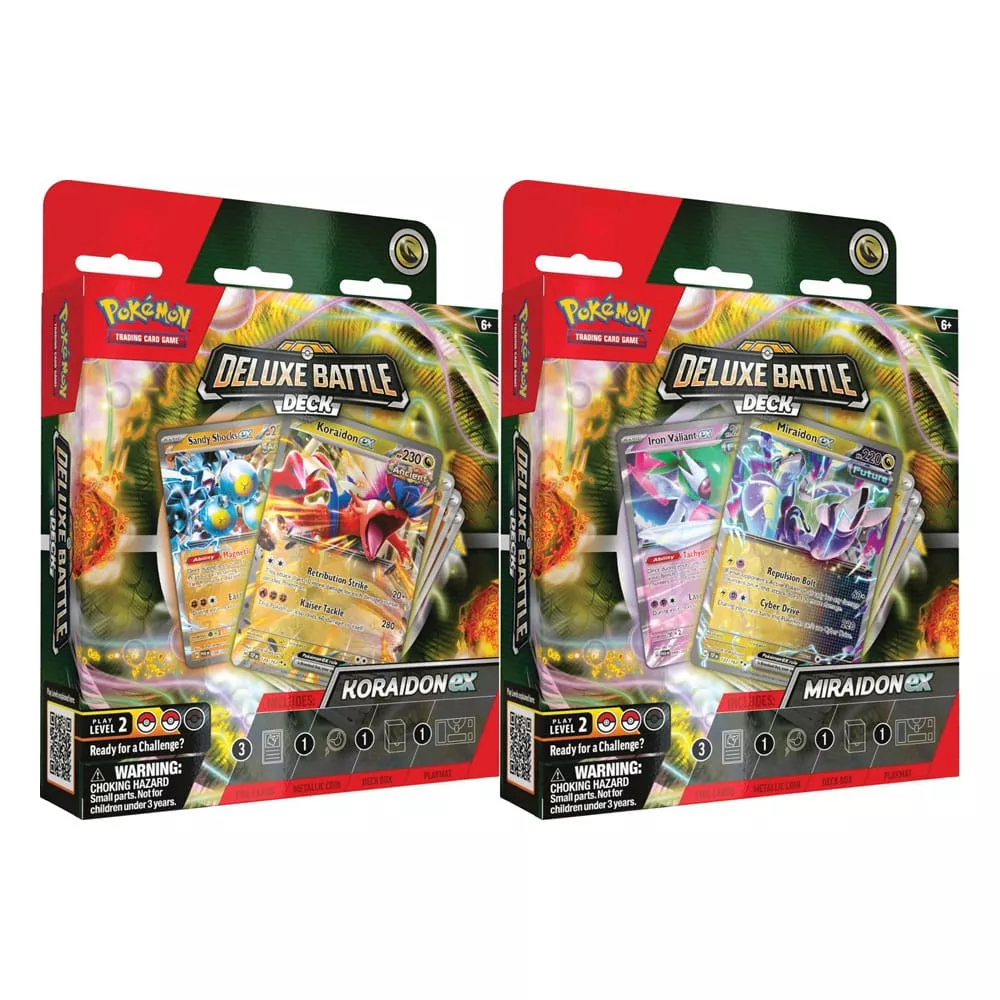 Pokémon TCG Deluxe Battle Decks Koraidon Ex & Miraidon Ex Display (6) Anglická Verze - Damaged packaging Pokémon Company International