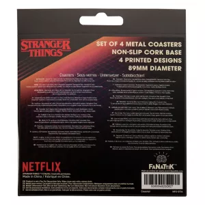 Stranger Things Podtácky 4-Pack FaNaTtik