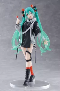 Hatsune Miku Wonderland PVC Soška Fashion Punk Ver. 18 cm