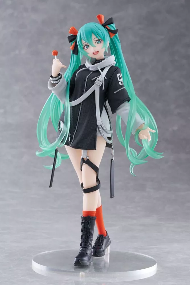 Hatsune Miku Wonderland PVC Soška Fashion Punk Ver. 18 cm Taito Prize