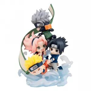 Naruto Shippuden FigUnity PVC Mini Soška Gather Here, Team 7 13 cm