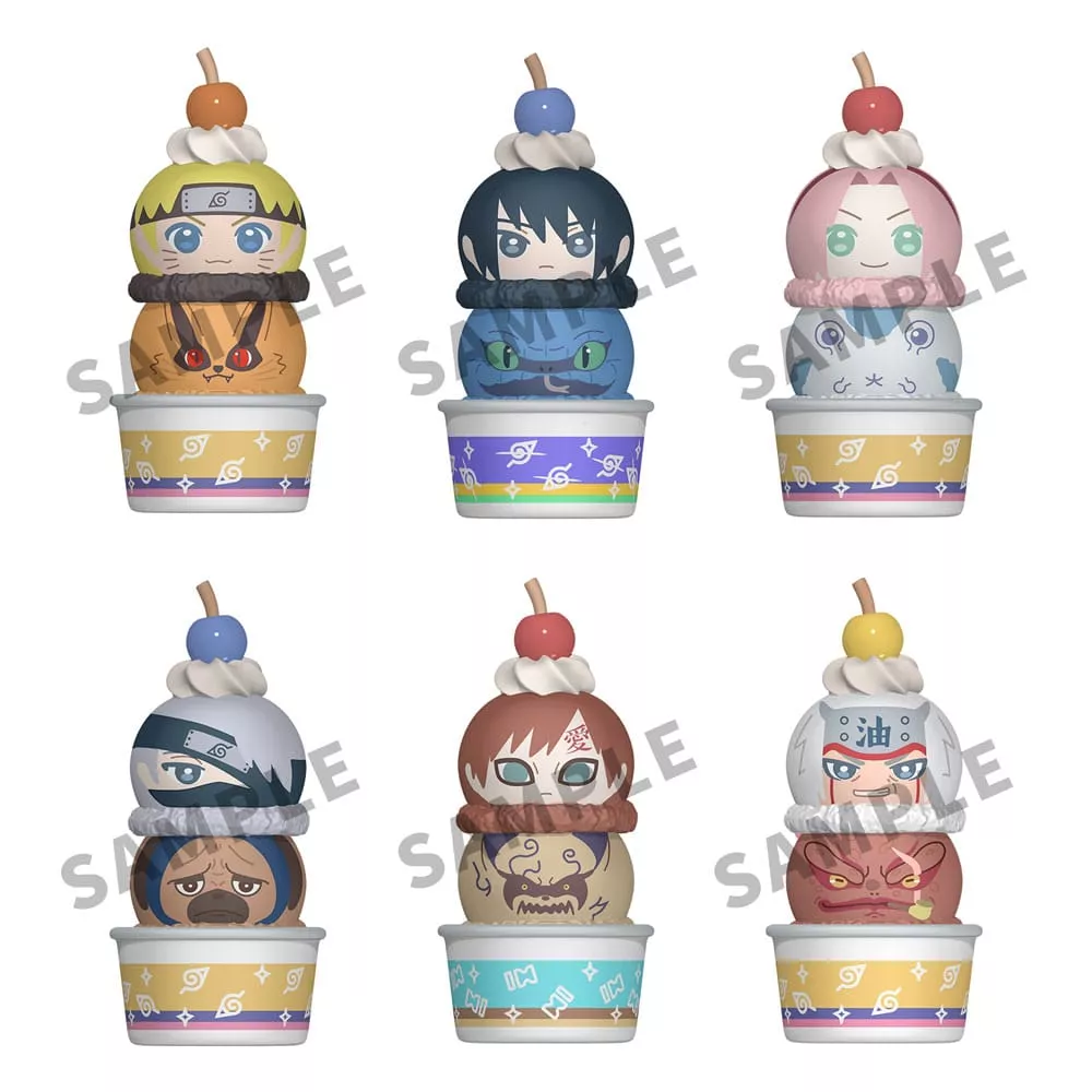 Naruto Shippuden Tsumichen Stack Up & Měnící Trading Figurka 8 cm Sada (6) Megahouse