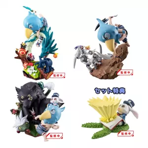 Shangri-La Frontier Petitrama Ex Series Trading Figurka 3-Set Shangri-La Frontier vs Monster Diorama Kolekce Set 11 cm (With gift)