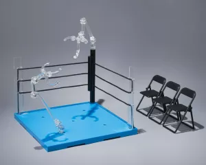 Tamashii Stage Akční Figurka Příslušenství Act Ring Corner & Folding Chair Set Neutral Ver.