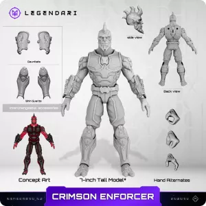 Legendari Akční Figurka 1/10 Crimson Enforcer 18 cm MetaTravelers