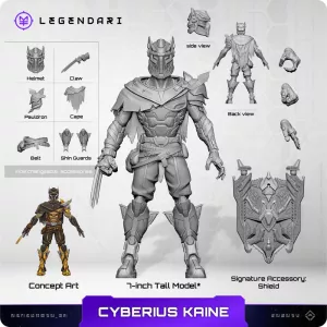 Legendari Akční Figurka 1/10 Cyberius Kaine 18 cm MetaTravelers