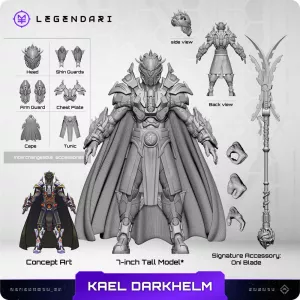 Legendari Akční Figurka 1/10 Kael Darkhelm 18 cm MetaTravelers