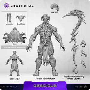 Legendari Akční Figurka 1/10 Obsidious 18 cm MetaTravelers