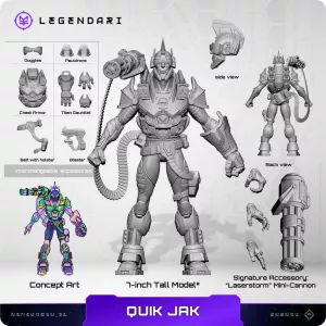 Legendari Akční Figurka 1/10 Quik Jak 18 cm MetaTravelers