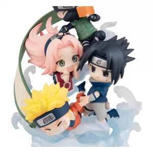 Naruto Shippuden FigUnity PVC Mini Soška Gather Here, Team 7 13 cm Megahouse