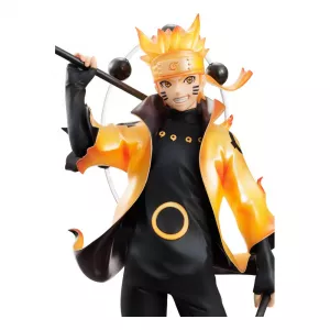 Naruto Shippuden G.E.M. Series PVC Soška Naruto Uzumaki Six Paths Sage Mode 15th Anniversary Ver. 22 cm Megahouse