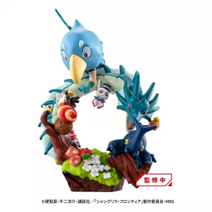 Shangri-La Frontier Petitrama Ex Series Trading Figurka 3-Set Shangri-La Frontier vs Monster Diorama Kolekce Set 11 cm Megahouse