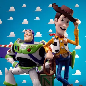 Toy Story Deluxe Art Scale Soška 1/10 Buzz & Woody 38 cm Iron Studios