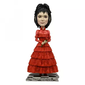 Beetlejuice Beetlejuice Head Knocker Bobble-Head Lydia Wedding 20 cm