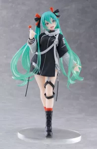 Hatsune Miku Wonderland PVC Soška Fashion Punk Ver. 18 cm Taito Prize