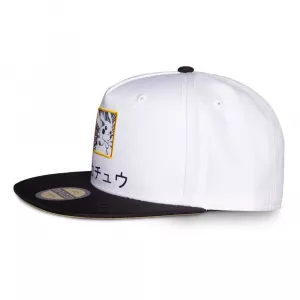 Pokémon Snapback Kšiltovka Pikachu Black, White, Yellow Difuzed