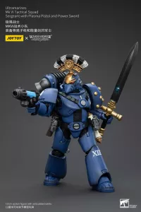 Warhammer The Horus Heresy Akční Figurka 1/18 Ultramarines MK VI Tactical Squad Sergeant a Plasma Pistol and Power Sword 20 cm Joy Toy (CN)