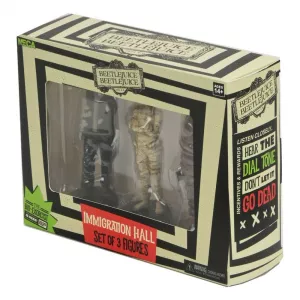 Beetlejuice Beetlejuice Figurka 3-Pack Immigration Hall 1 10 cm NECA