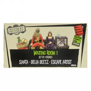 Beetlejuice Beetlejuice Figurka 3-Pack Waiting Room 1 10 cm NECA