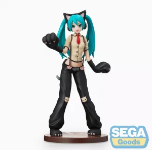 Hatsune Miku Project DIVA Arcade Future Tone SPM PVC Soška Hatsune Miku Kitty Cat 23 cm Sega