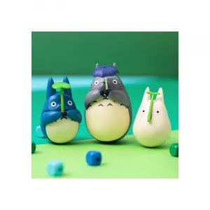 My Neighbor Totoro Round Bottomed Figurína Mid Totoro a Leaf 6 cm - Damaged packaging Semic