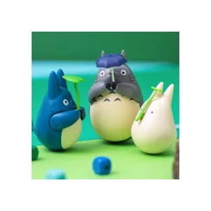 My Neighbor Totoro Round Bottomed Figurína Mid Totoro a Leaf 6 cm - Damaged packaging Semic