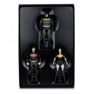 DC Direct Super Powers Akční Figurky Batman, Superman & Wonder Woman Black & White Accent Edition Gold Label 13 cm McFarlane Toys