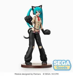 Hatsune Miku Project DIVA Arcade Future Tone SPM PVC Soška Hatsune Miku Kitty Cat 23 cm Sega